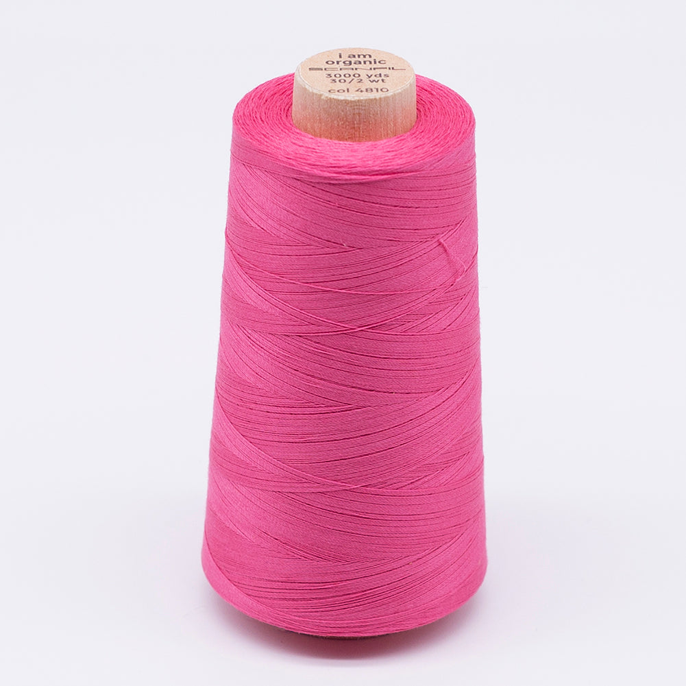SCANFIL® 30wt Organic Pima Cotton Thread 3000 yd Cone - 4810 Pink Lemonade - Joann Fabrics