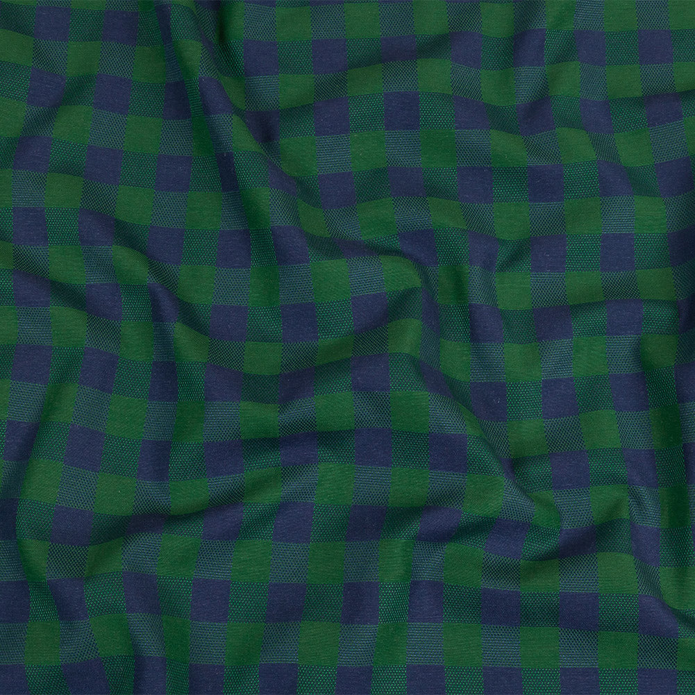 Blue and Green Checkered Cotton and Polyester Dobby - Joann Fabrics