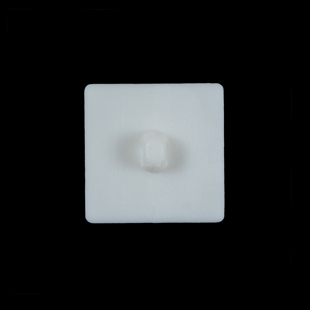White Square Bevel Cut Button - 33L/21mm - Joann Fabrics