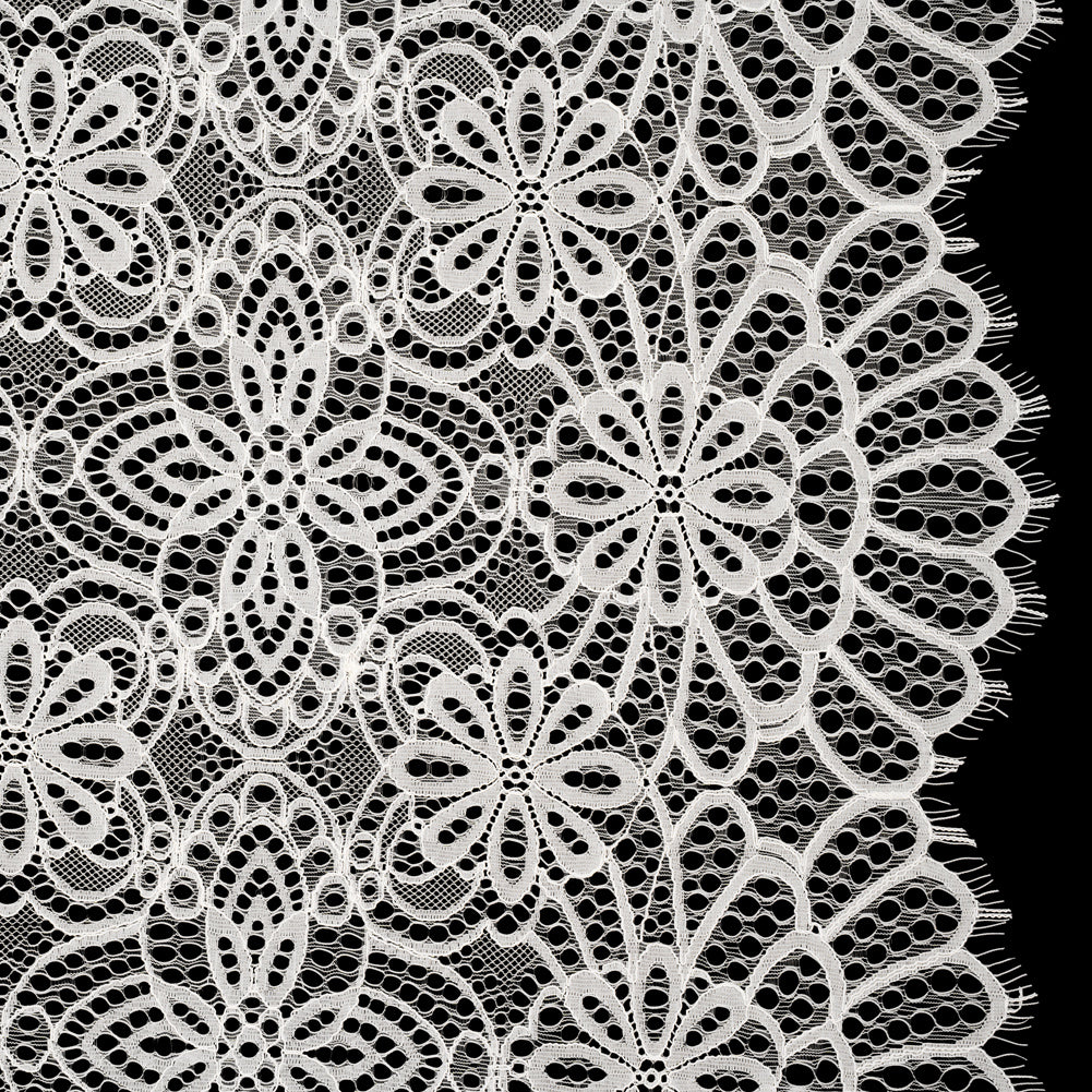 Corded Lace with Finished Edges - Ivory Radiant Floral - Joann Fabrics