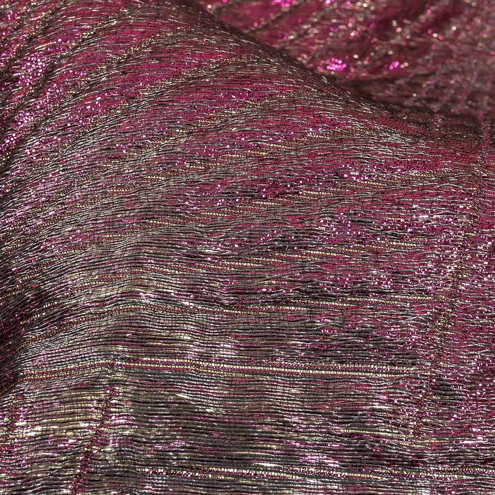 Metallic Purple, Gold and Gray Fanning Rays Luxury Brocade - Joann Fabrics
