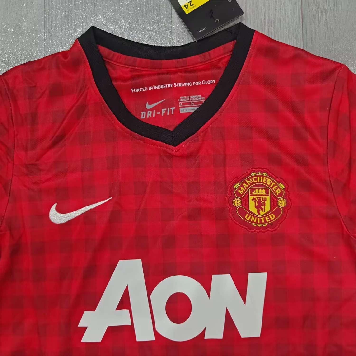 Retro Manchester United 2012-13 Home Kids Kit - UnitedFutballJersey
