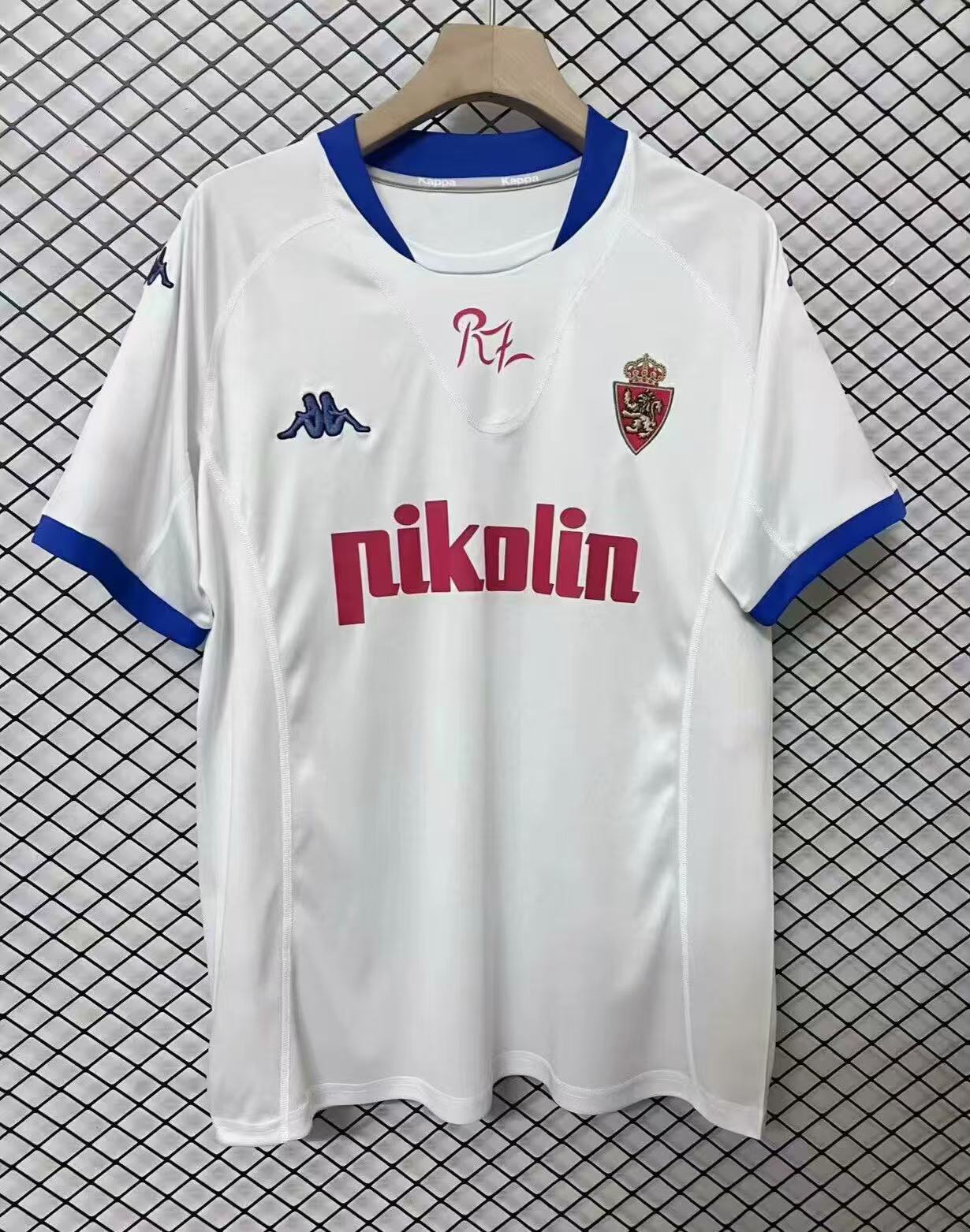 2001/2002 Retro Real Zaragoza Home Football Shirt 1:1 Thai Quality