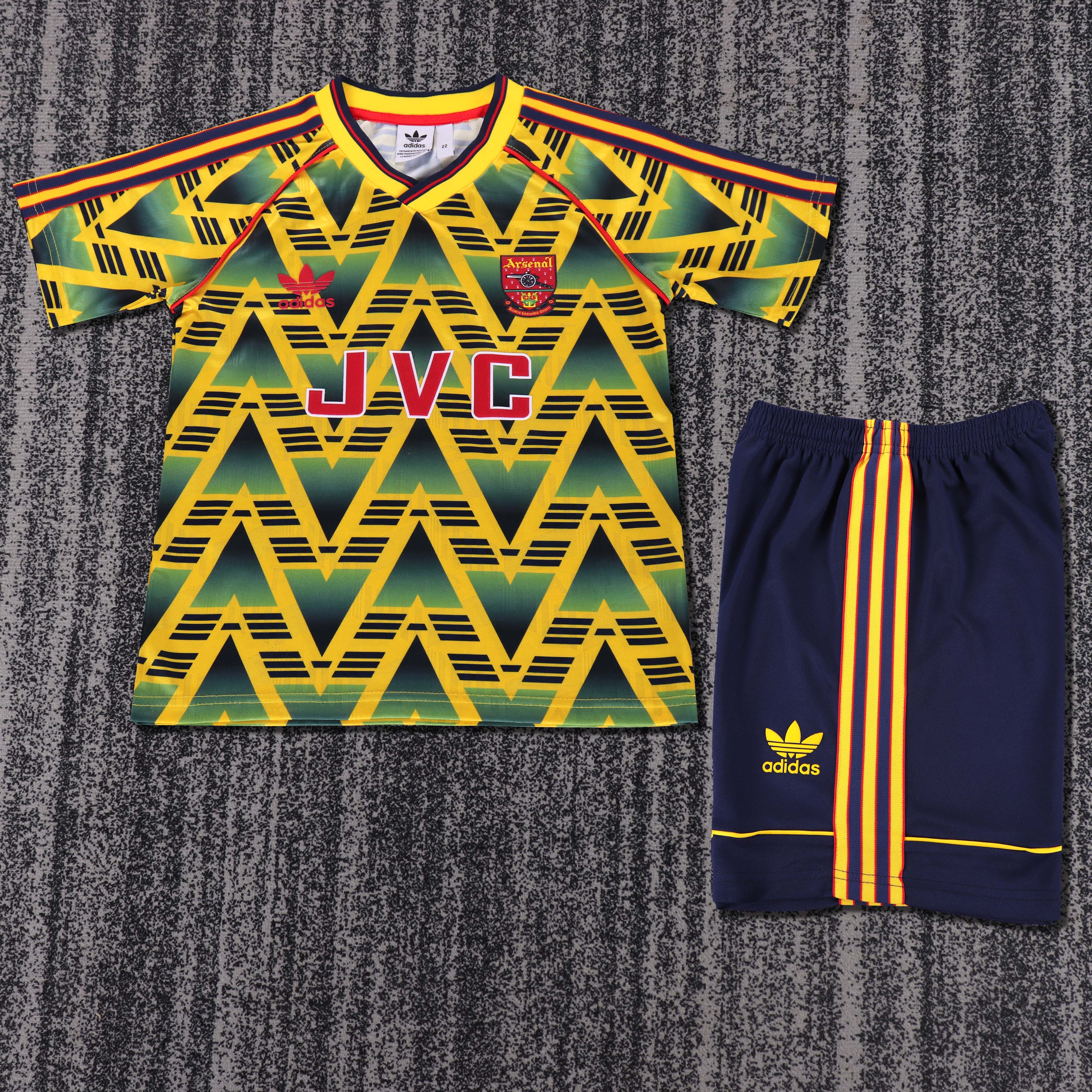 1991-1993 Retro Arsenal Away Football Shirt 1:1 Thai Quality Kids Size