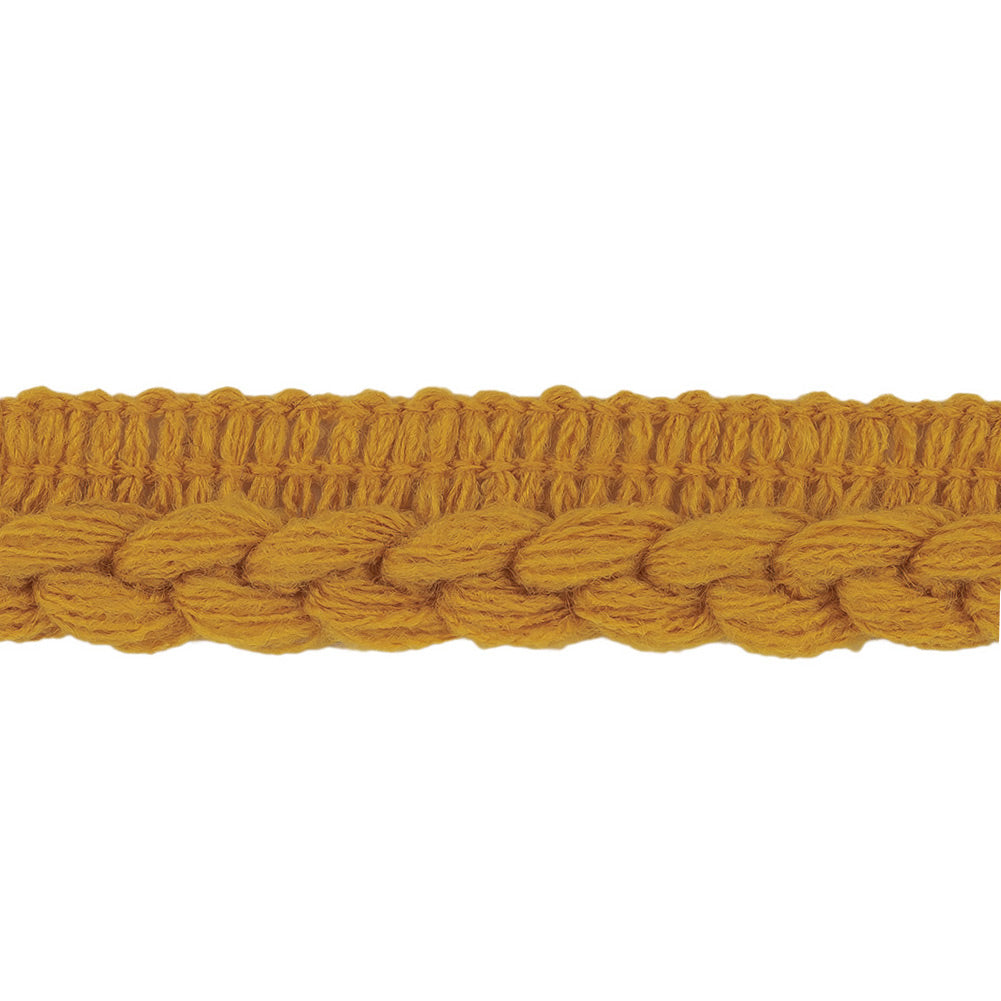 Golden Yellow Braid Trim with Lip - 0.75