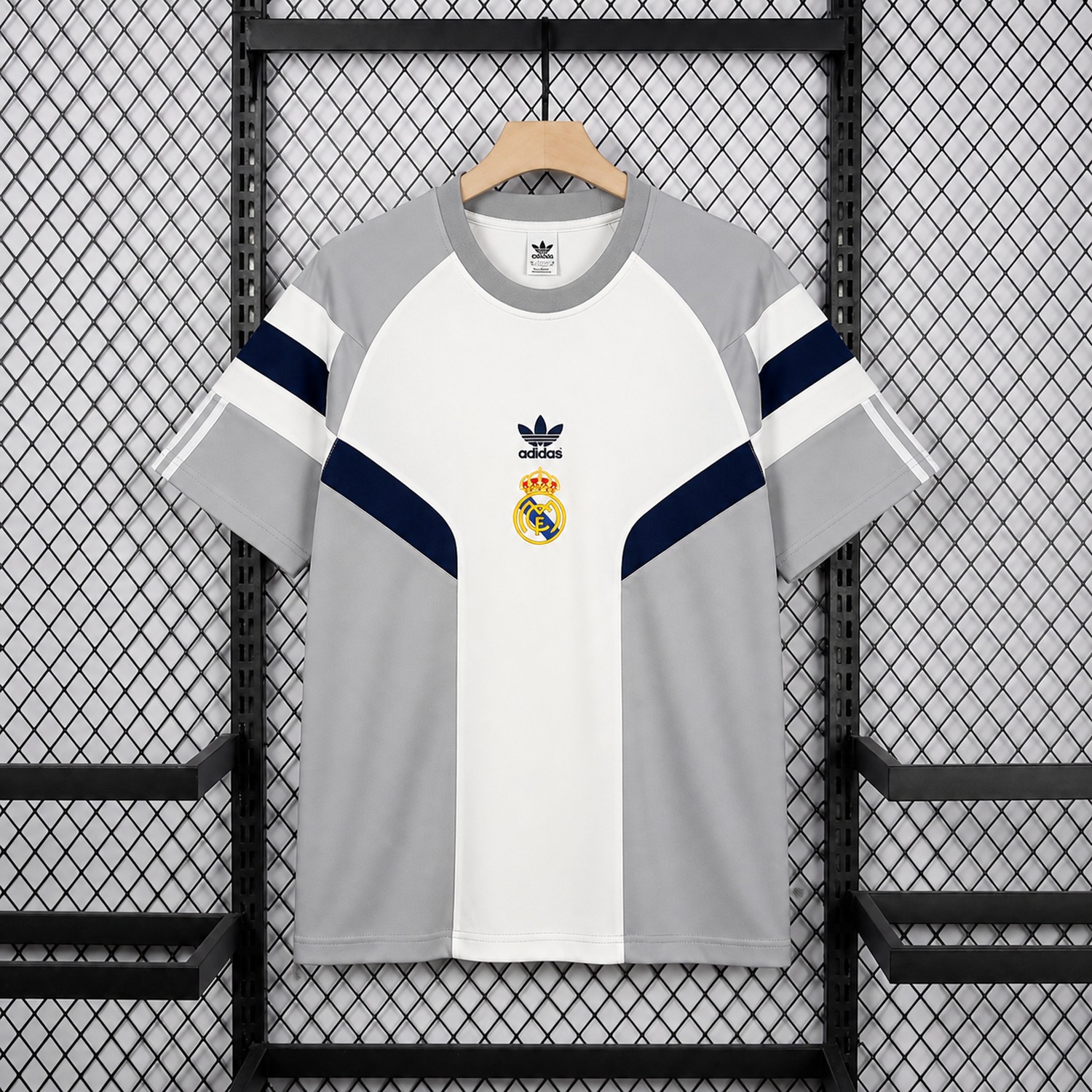 Real Madrid 26-27 White And Grey Retro Style Special Jersey - Fans Version - UnitedFutballJersey