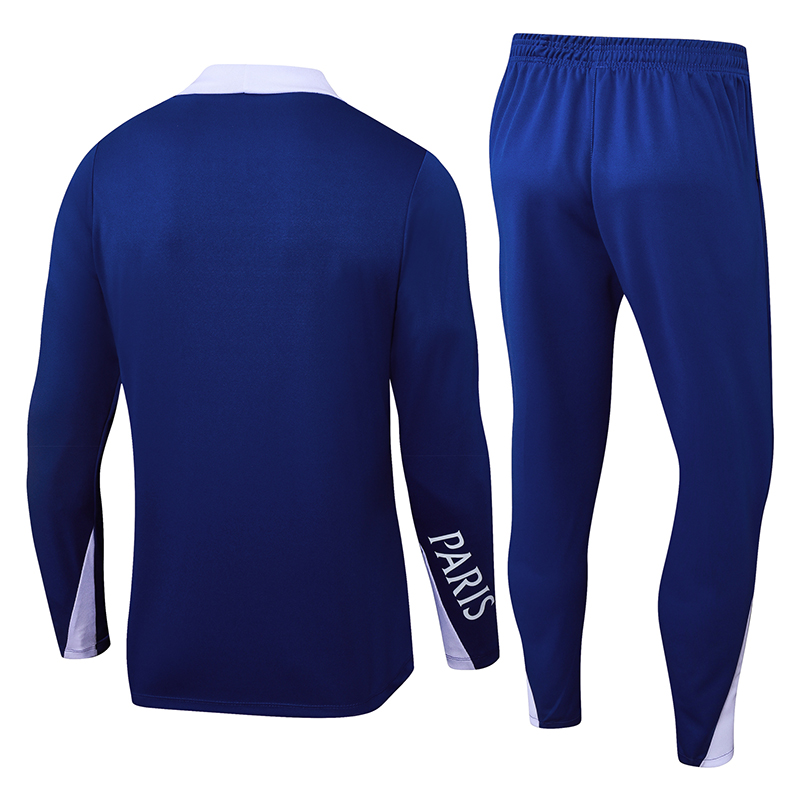 2025/2026 Psg Paris Saint-Germain Half-Pull Training Suit Blue Set