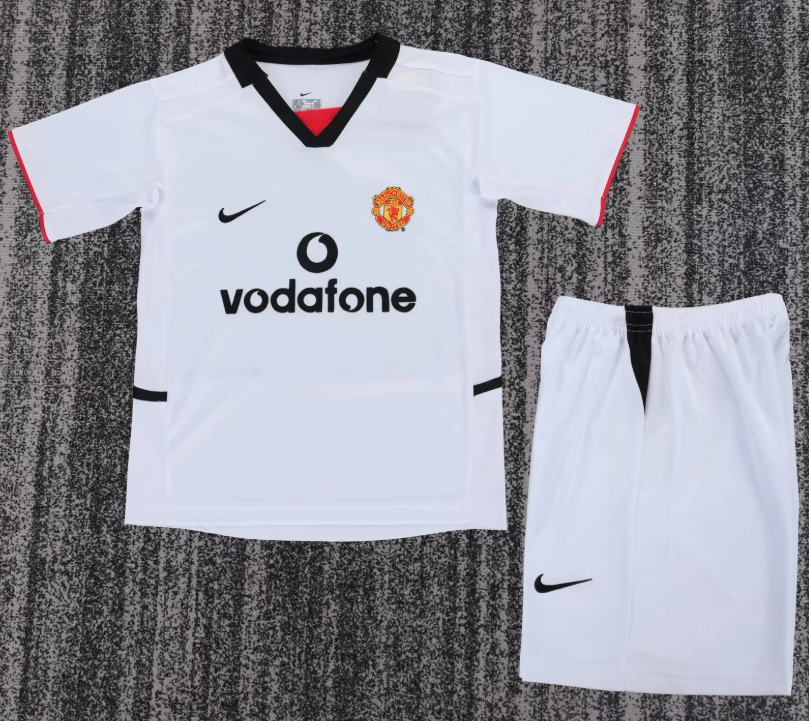 2002/2003 Retro Manchester United Away Football Jersey 1:1 Thai Quality Kids Size