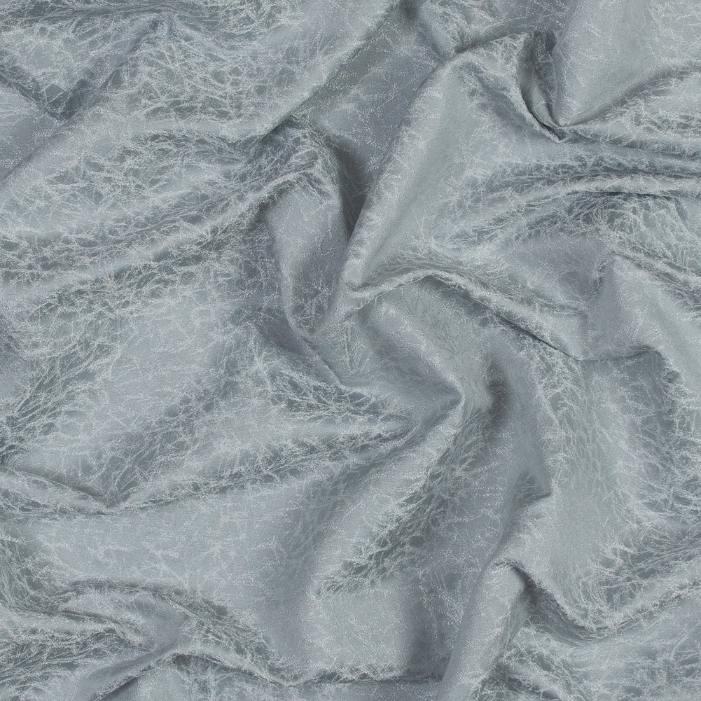 Satin-Faced Jacquard - Silver Cracked - British Imported - Joann Fabrics