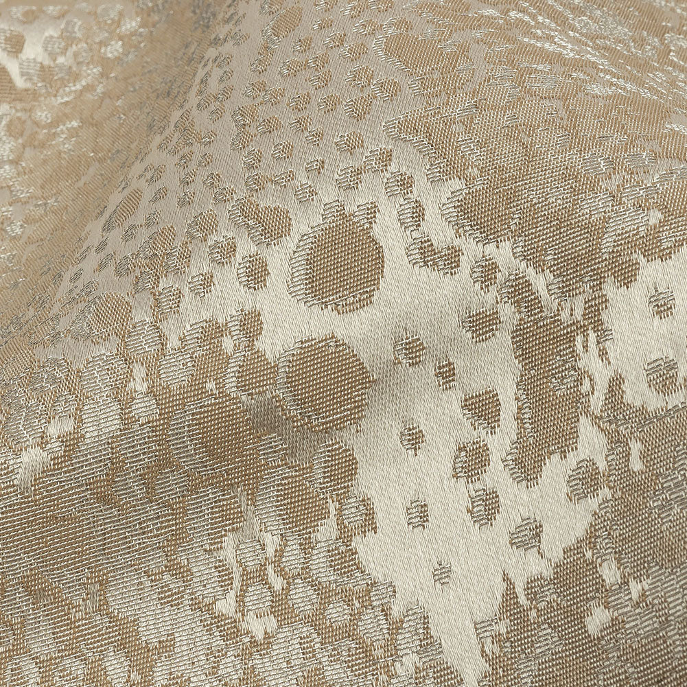 Metallic Drapery Jacquard - Sandstone Pebbly Spots - British Imported - Joann Fabrics