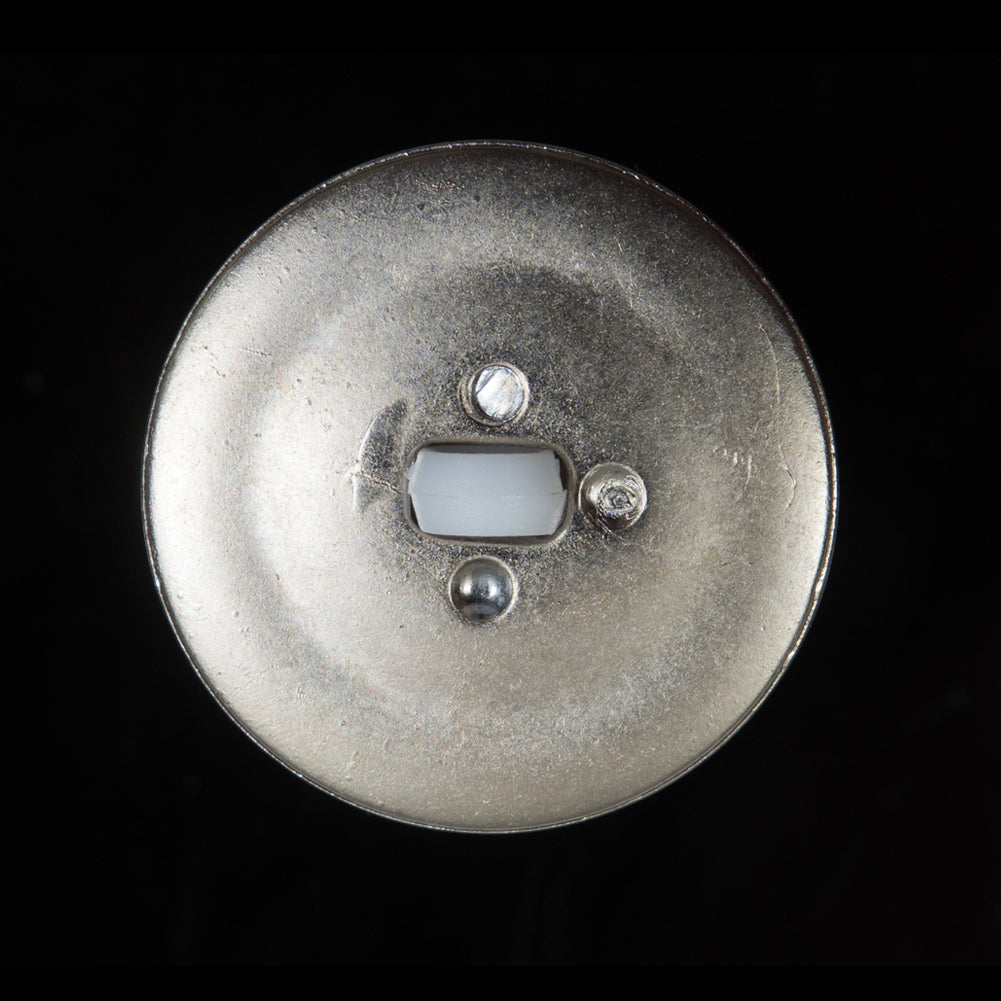 Pearl and Silver Plastic Shank Back Button - 44L/28mm - Joann Fabrics