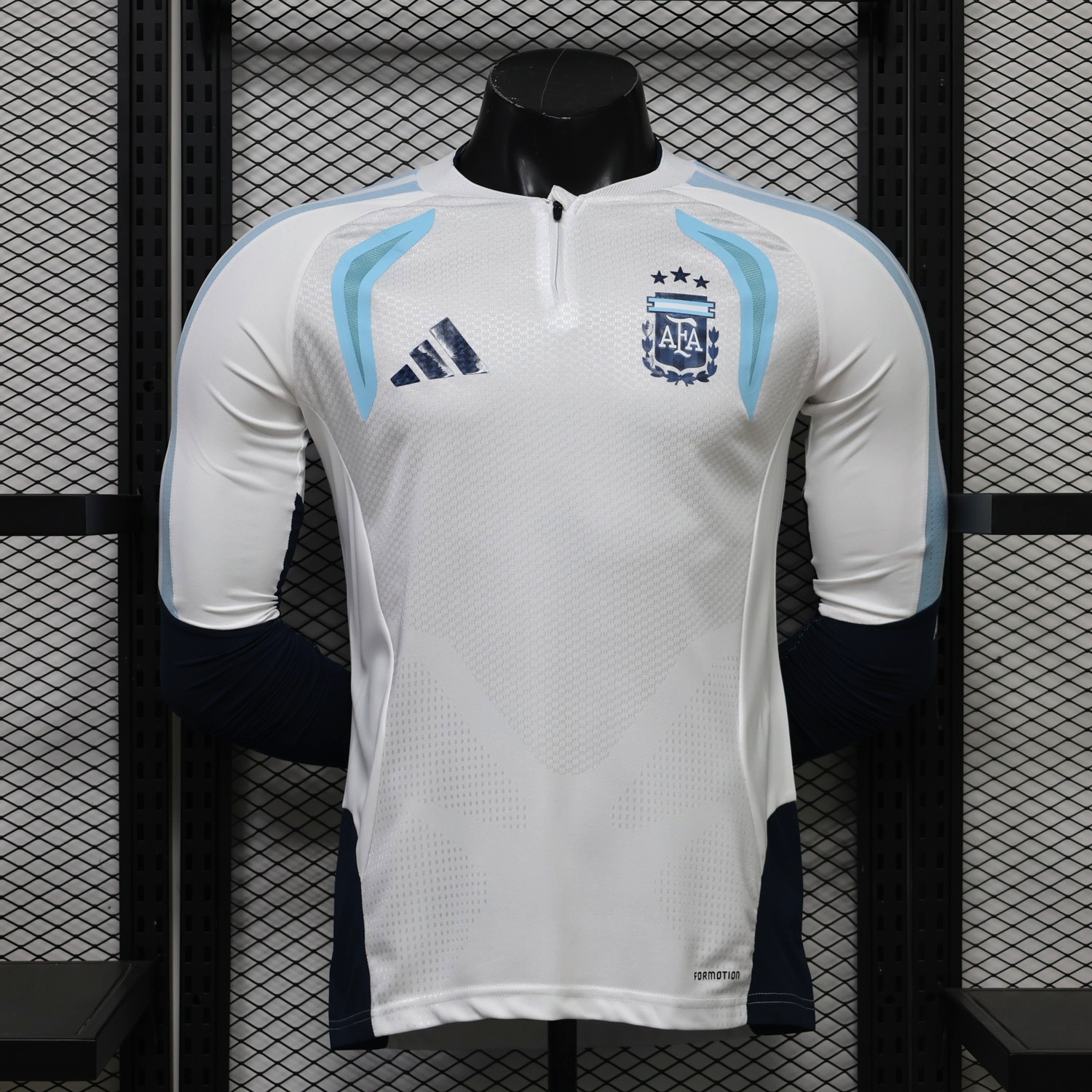 Argentina 2026 White Long Sleeves Training Jersey - Player Version - UnitedFutballJersey