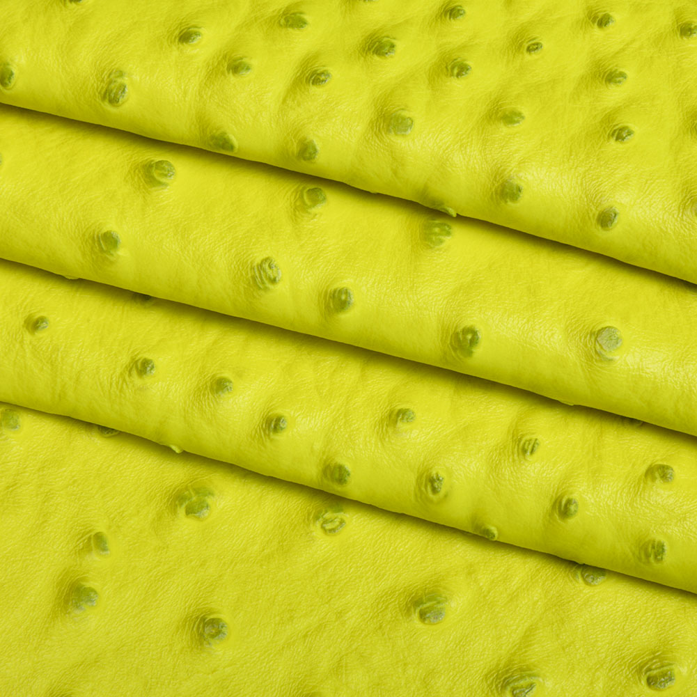 Kidepo Neon Yellow Faux Ostrich Leather Vinyl - Joann Fabrics