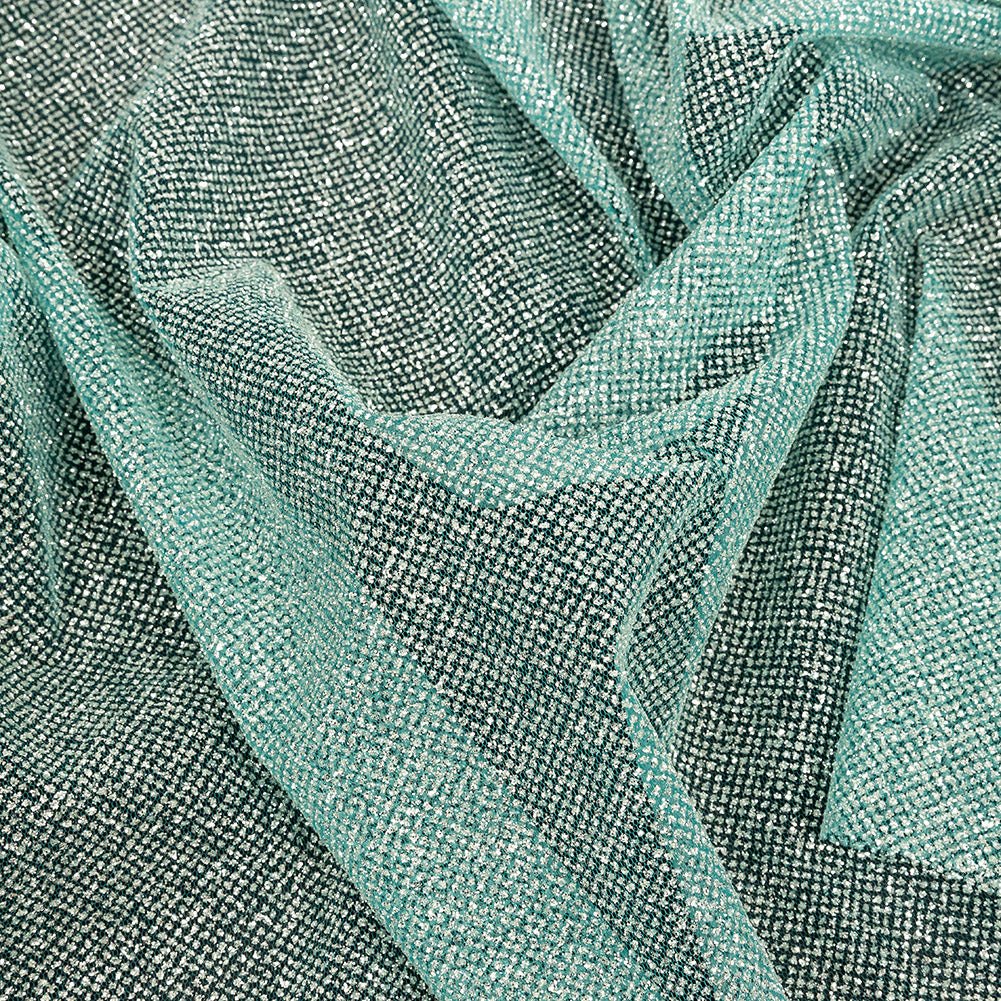Tulle with Metallic Platinum Glitter - Lake Blue - Platina Collection - Joann Fabrics