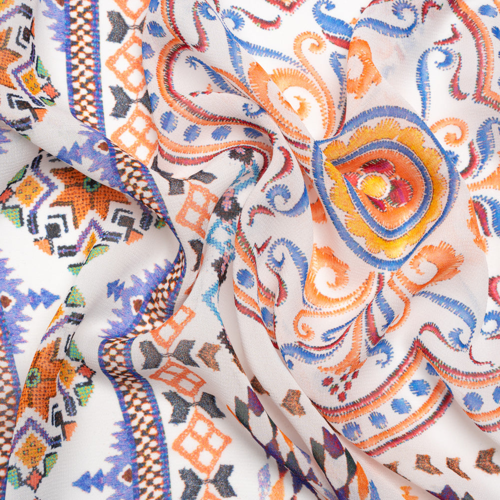 Mood Exclusive Blue Needle and Nostalgia Viscose Georgette - Joann Fabrics