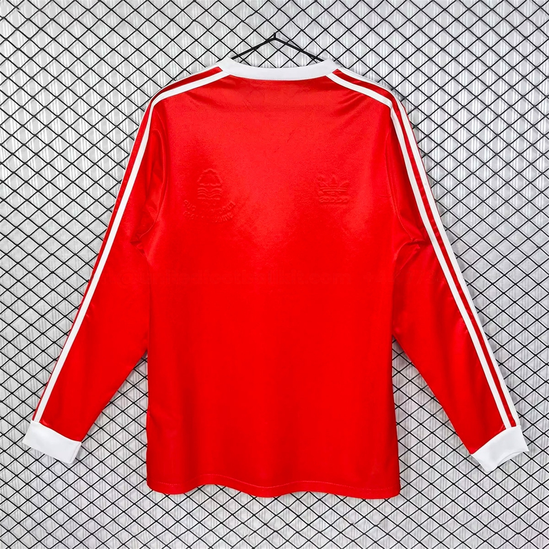 Retro Nottingham Forest 1977-80 Home Long Sleeves Jersey - UnitedFutballJersey