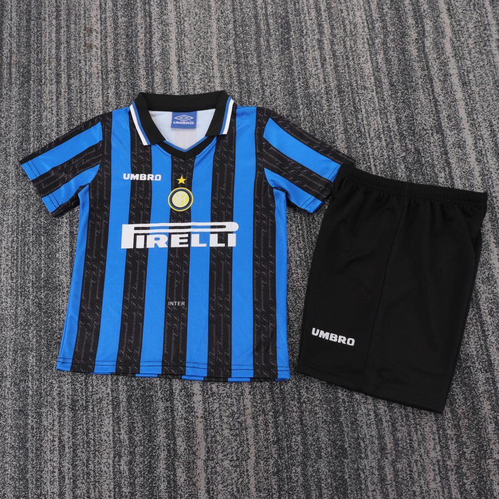 1997/1998 Retro Inter Milan Home Football Jersey 1:1 Thai Quality Kids Size