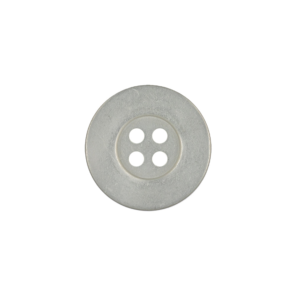 Italian Satin Silver 4-Hole Plastic Dish Button - 28L/18mm - Joann Fabrics
