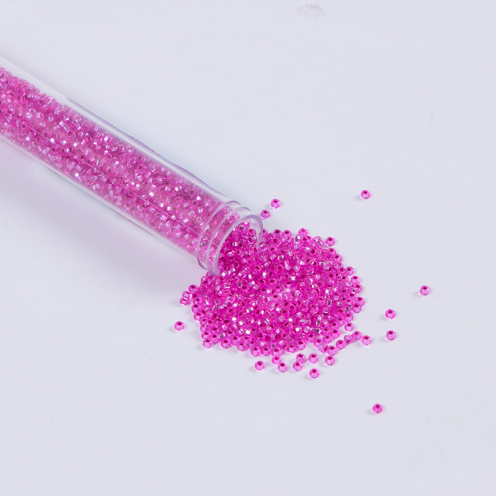 Fuchsia Clear Czech Seed Beads - Size 10 - Joann Fabrics