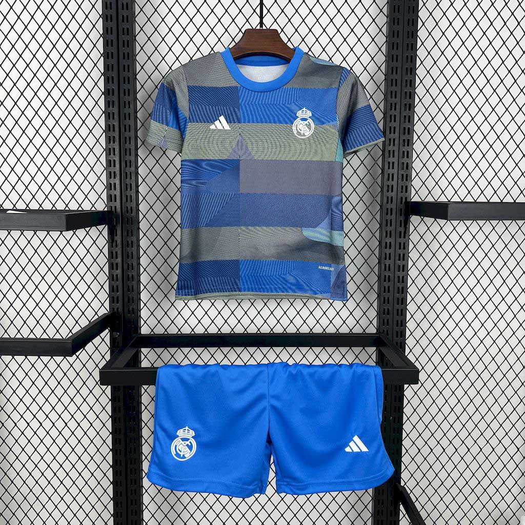 2025/2026 Real Madrid  Pre-match training uniforms 01 Football Jersey 1:1 Thai quality Kids Size