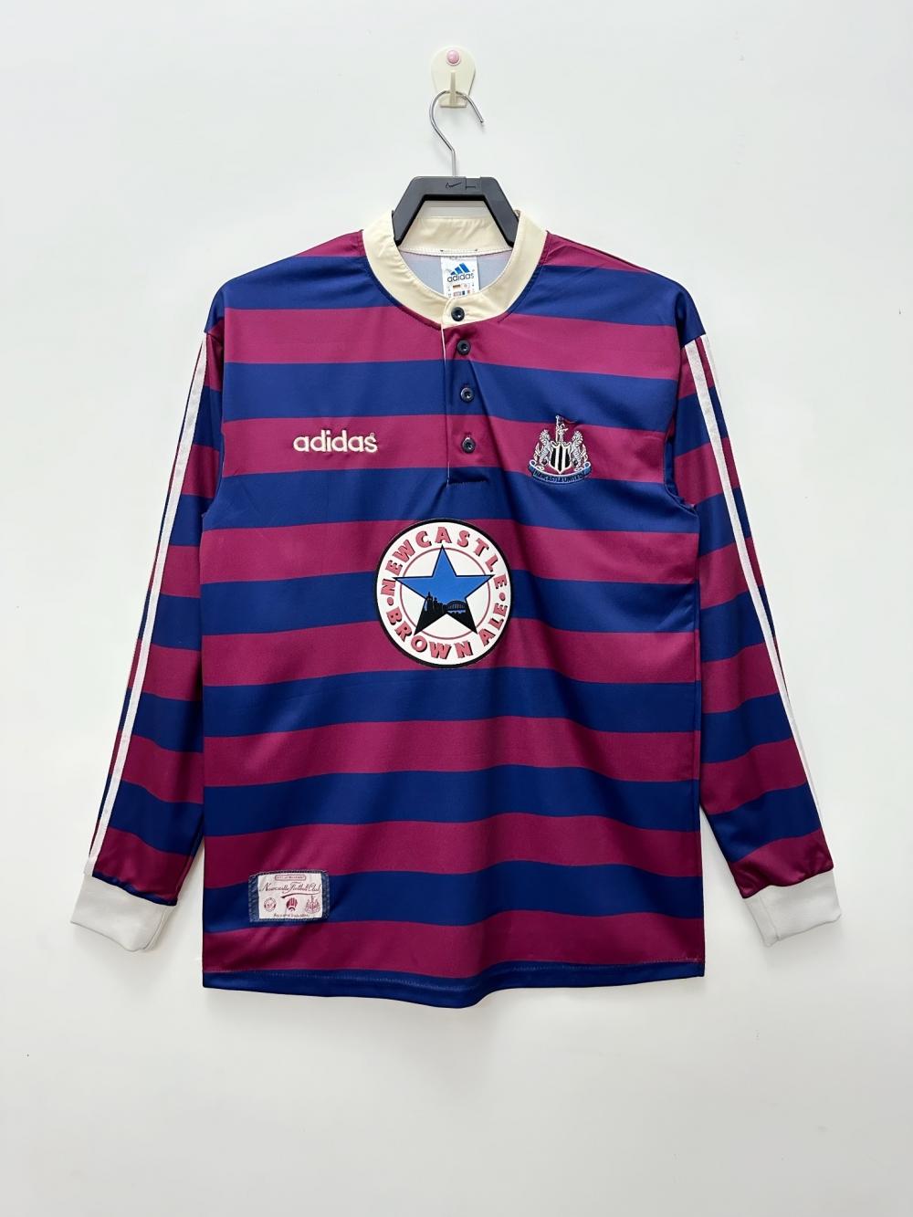 1995/1997 Retro Long Sleeve Newcastle United Away Soccer Jersey 1:1 Thai Quality