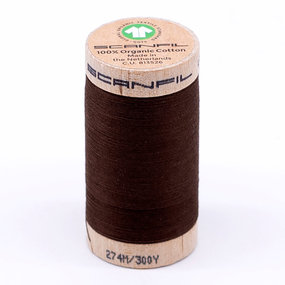 SCANFIL® 30wt Organic Pima Cotton Thread 300 yds - 4829 Cocoa Brown - Joann Fabrics