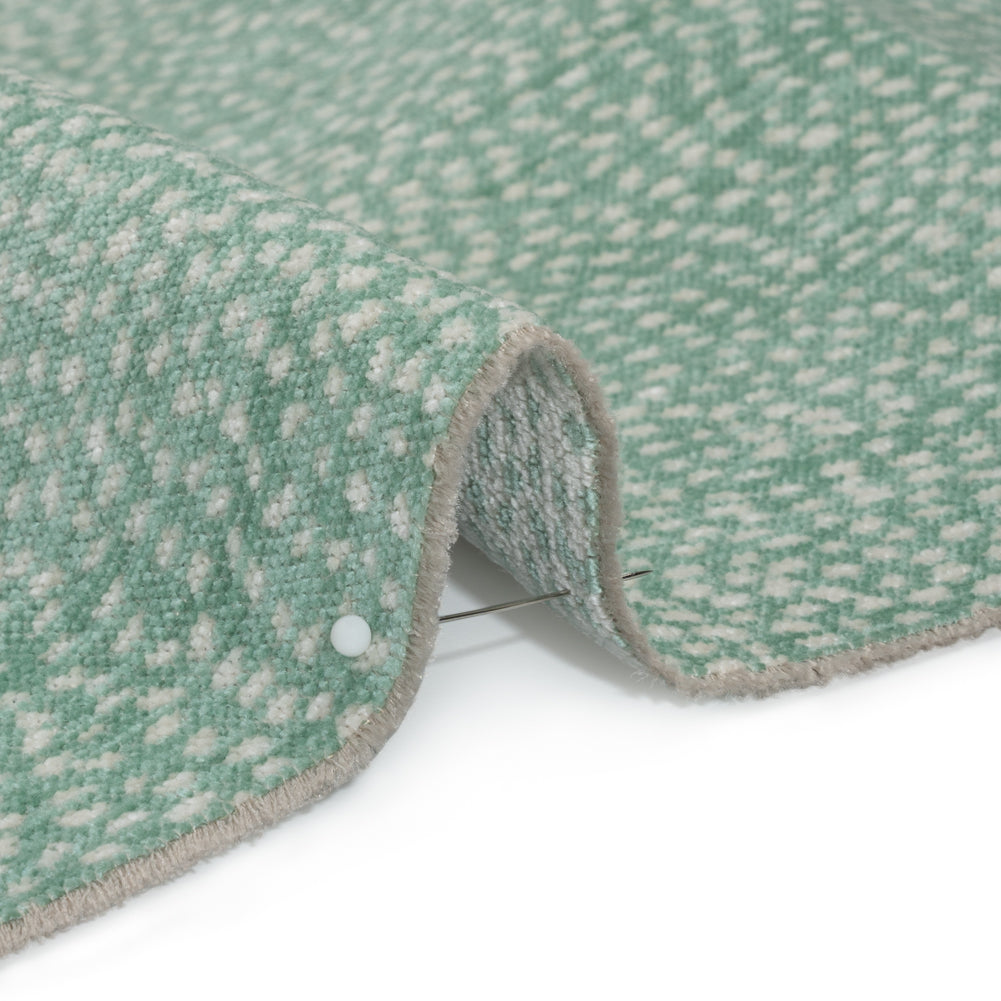 Upholstery Chenille - Aqua Spotted - Remus Collection - Joann Fabrics