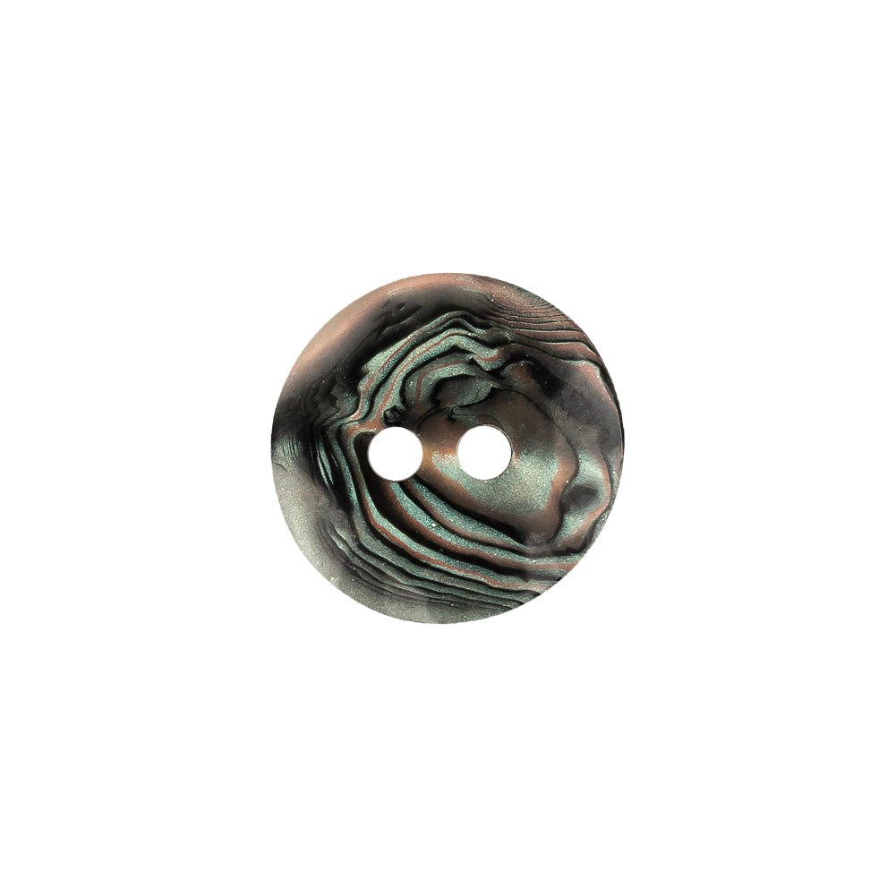 Italian Seaweed Swirls 2-Hole Rolled Rim Plastic Button - 24L/15mm - Joann Fabrics