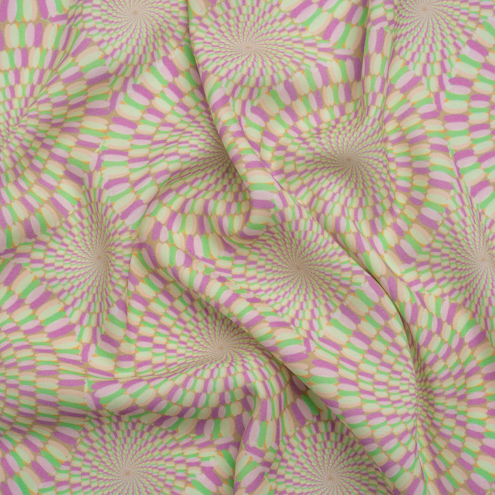 Mood Exclusive Purple Hype Hypnosis Stretch Sustainable Rayon Batiste - Joann Fabrics