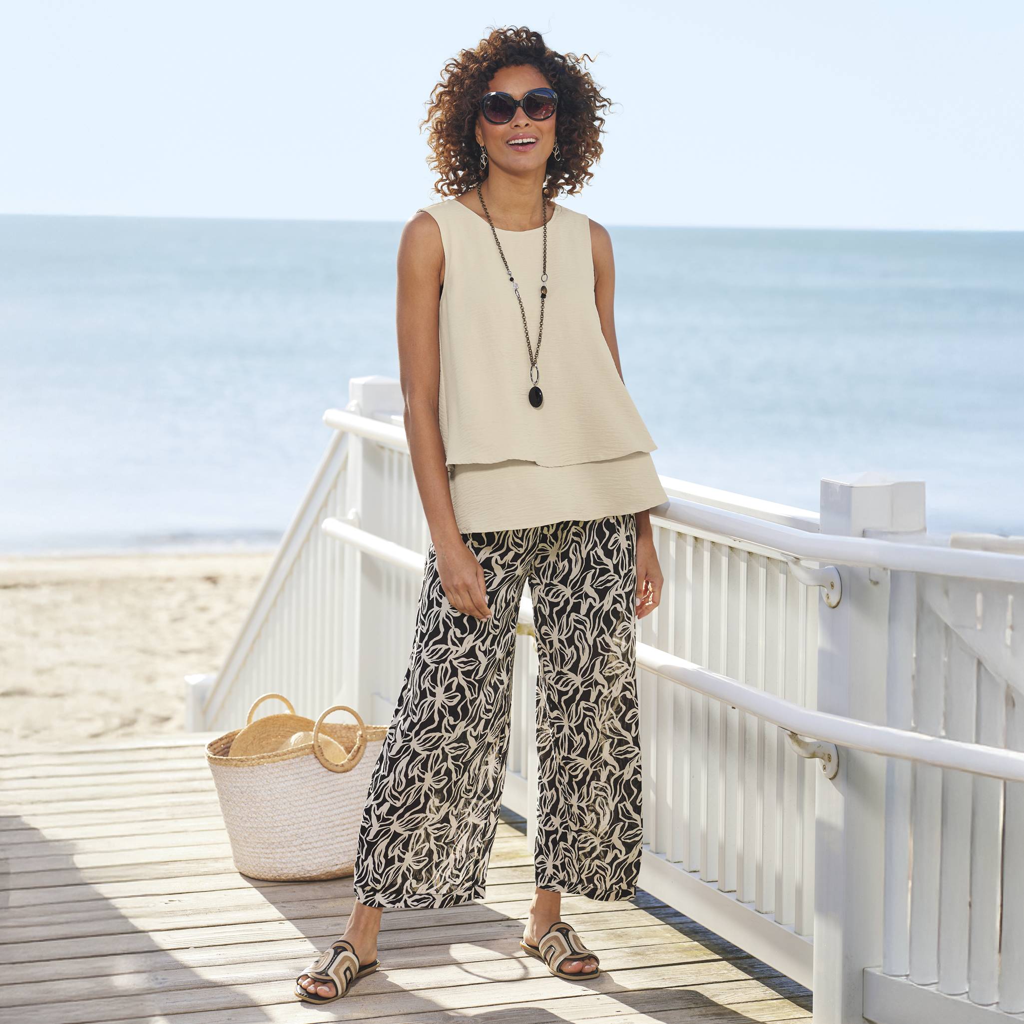 Sleeveless Airy Tiered Top - Northstyle Catalog