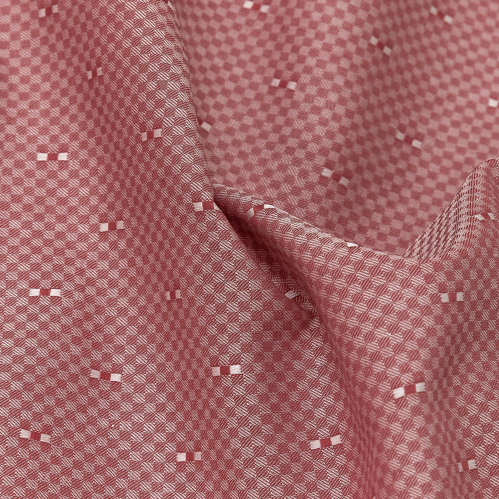 Premium Red Minute Checks Dobby Cotton Shirting - Joann Fabrics