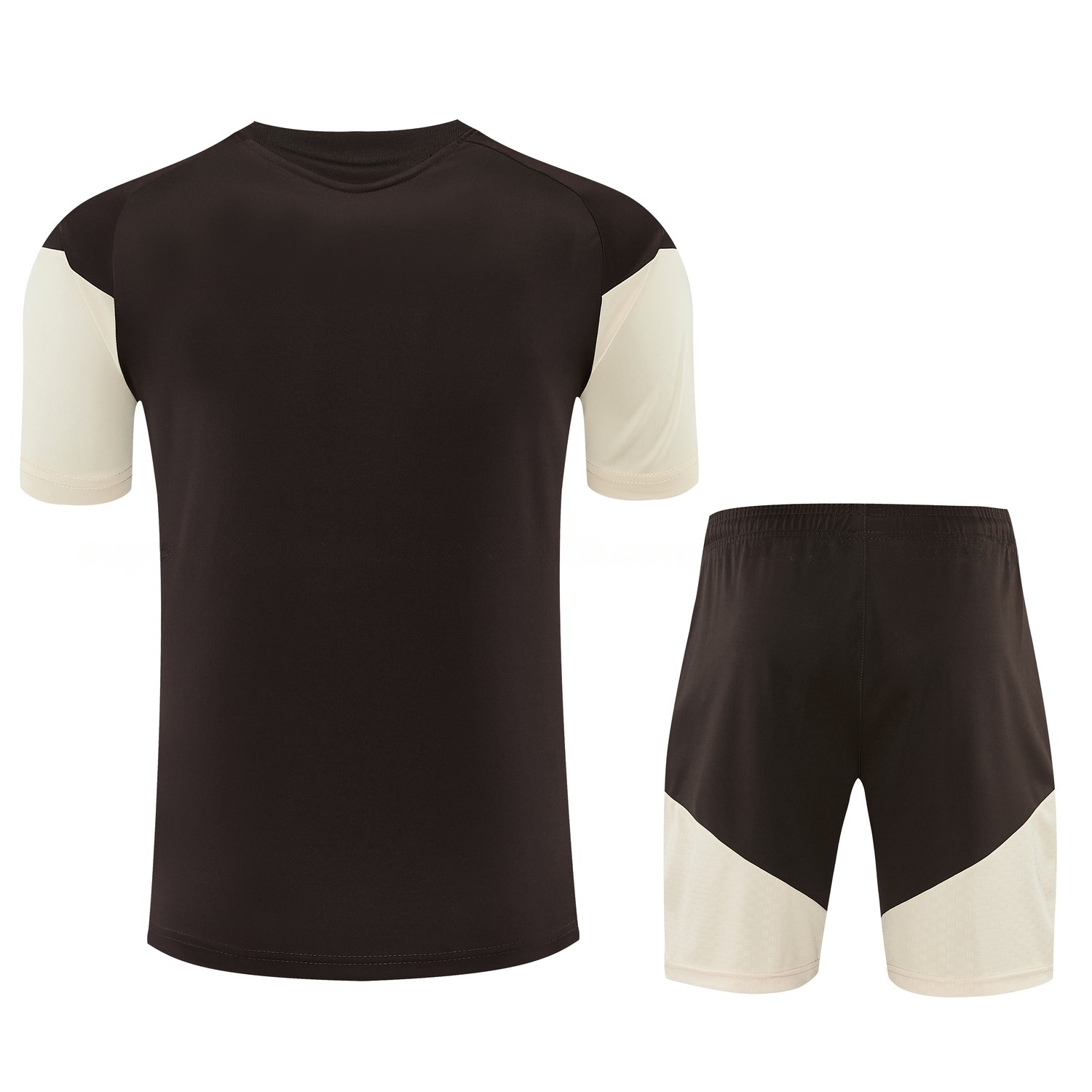 Flamengo 26-27 Short-Sleeve Training Set - Brown Top & Brown Shorts - UnitedFutballJersey