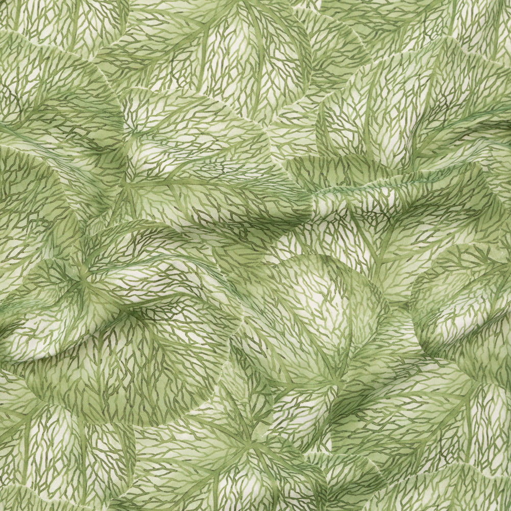 Apple Tropical Leaves Printed Woven - Joann Fabrics