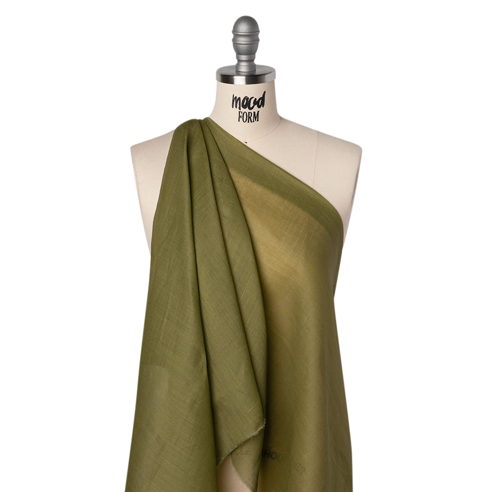 Lightweight Ramie Woven - Leaf Green - Famous Australian Designer Deadstock - Joann Fabrics