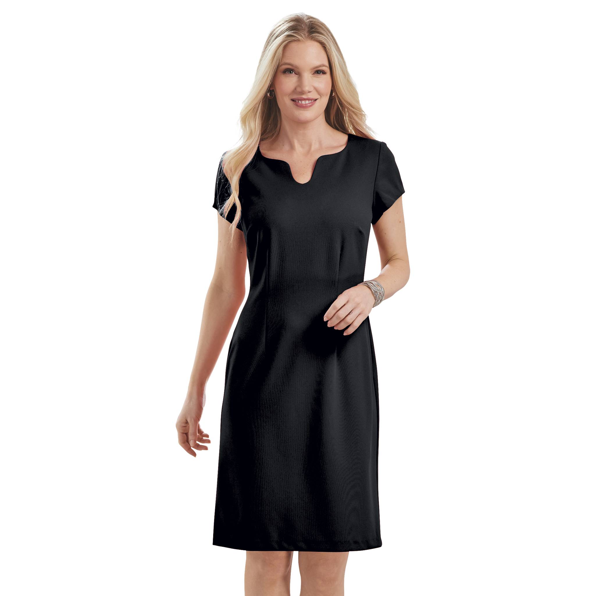 Short-Sleeve Crepe Dress - Northstyle Catalog