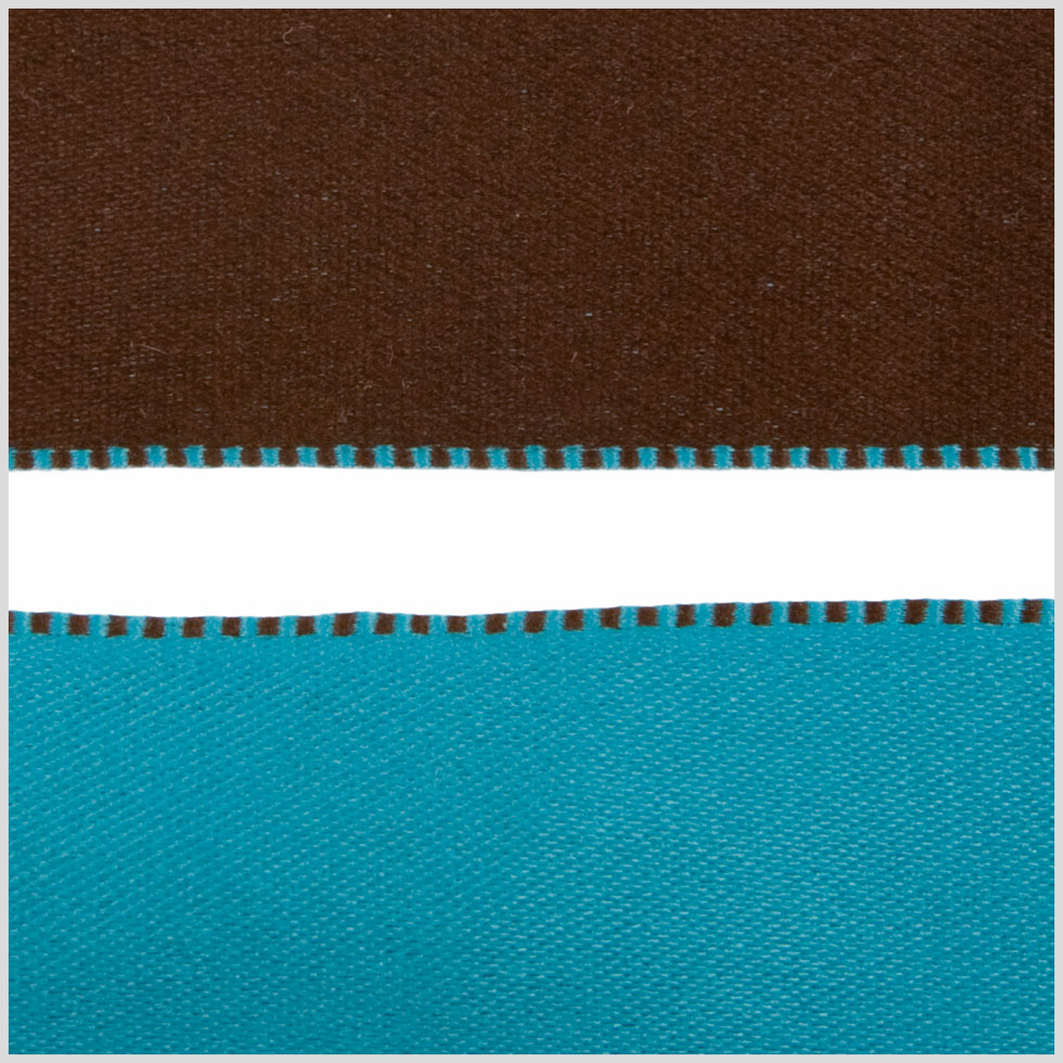 Turquoise/Brown Reversible Ribbon - Joann Fabrics