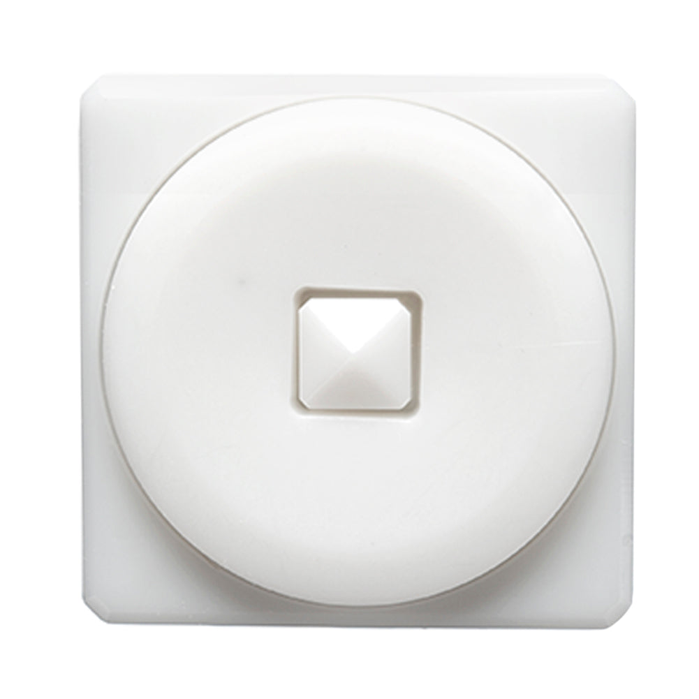 White Circle in a Square 2-Piece Dimensional Shank Back Button - 48L/30.5mm - Joann Fabrics