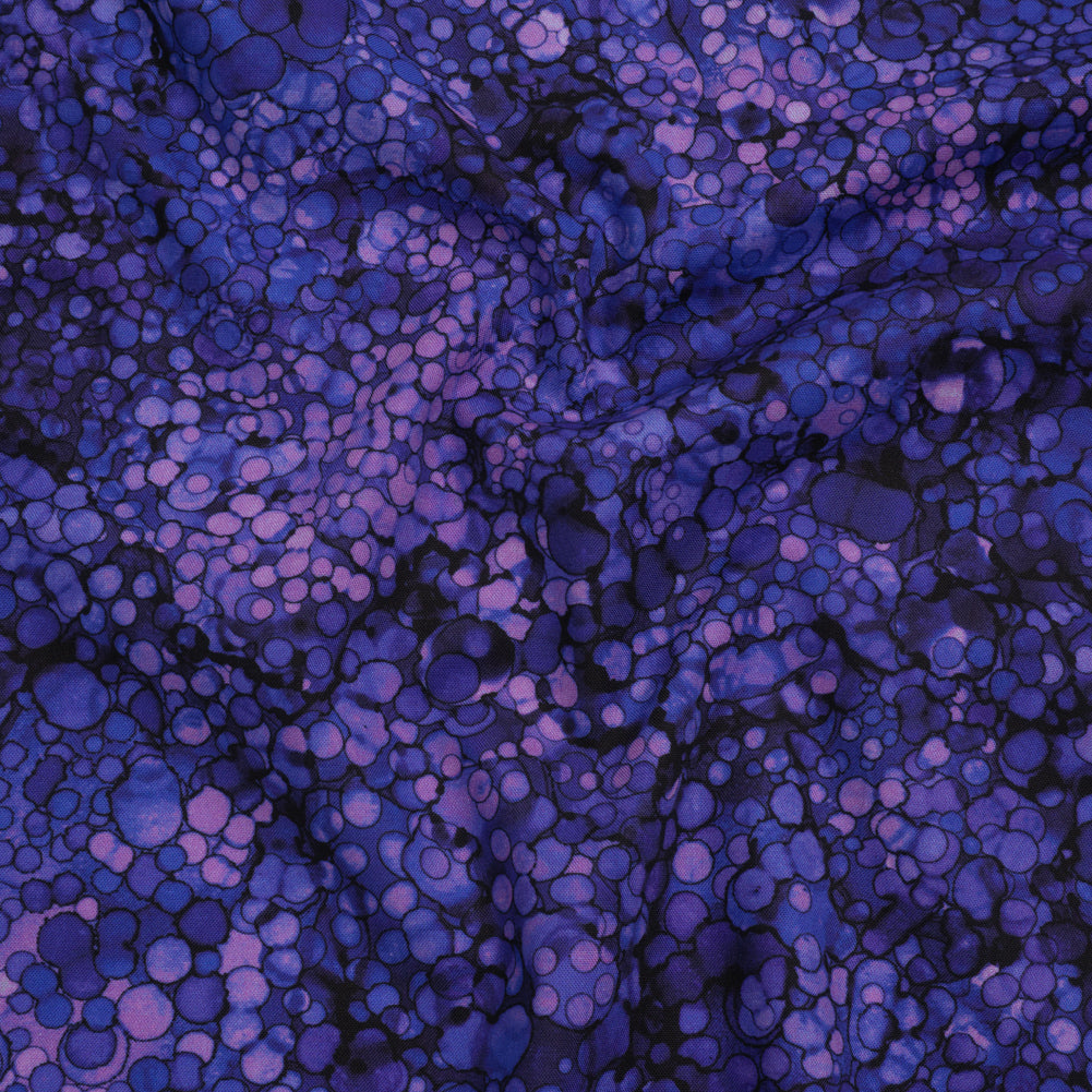 Printed Quilting Cotton by Northcott - Mardi Gras Bubbles - Bliss Collection - Joann Fabrics