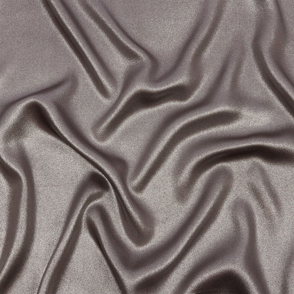 Ultra-Smooth Polyester Georgette with Foiling - Brown and Silver - Valeria Collection - Joann Fabrics