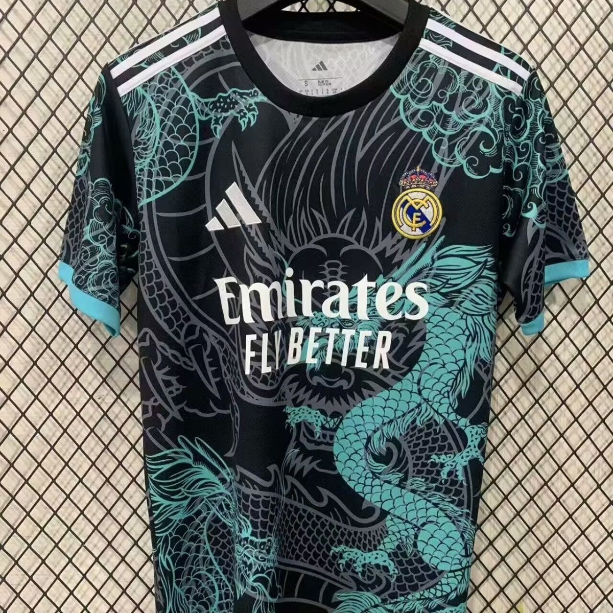 2025/2026 Real Madrid Dragon Pattern Training Clothes Football Jersey 1:1 Thai Quality