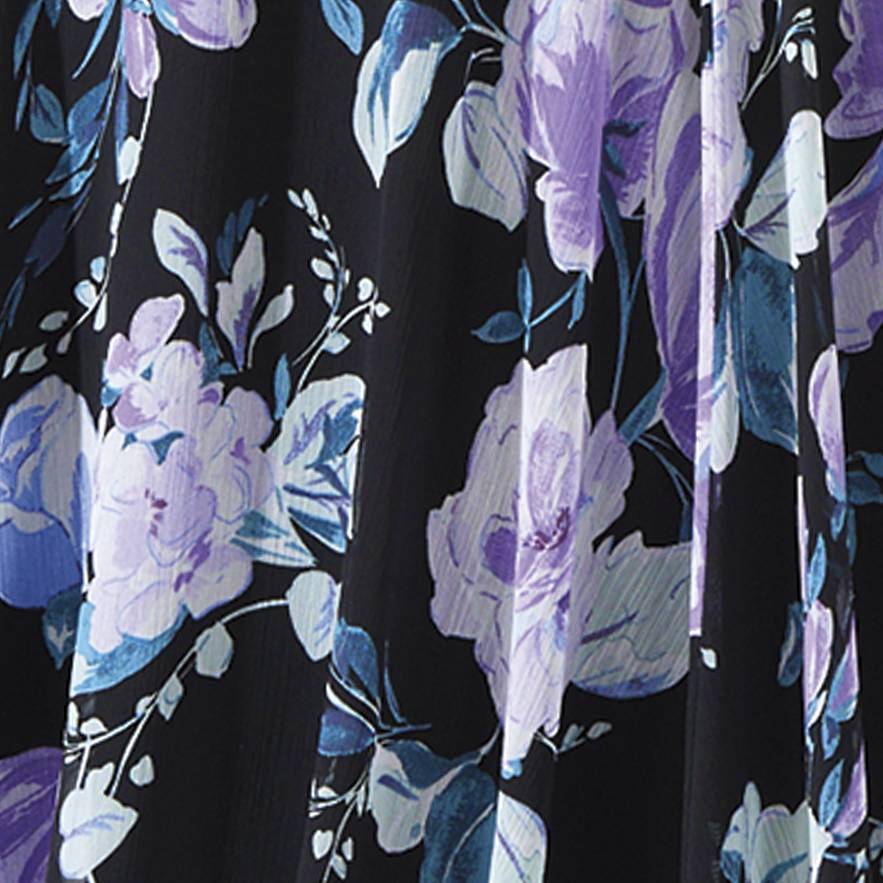 Lavender Floral Chiffon Dress - Northstyle Catalog