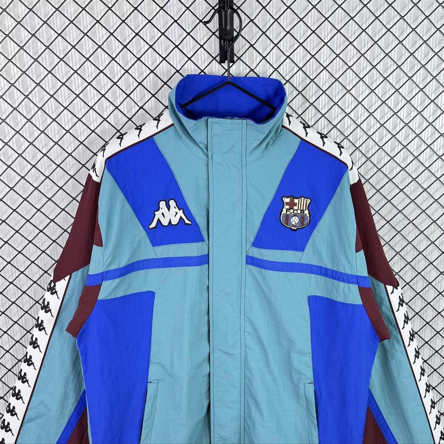 Retro Barcelona 1994-95 Windbreaker Jacket - Blue - UnitedFutballJersey