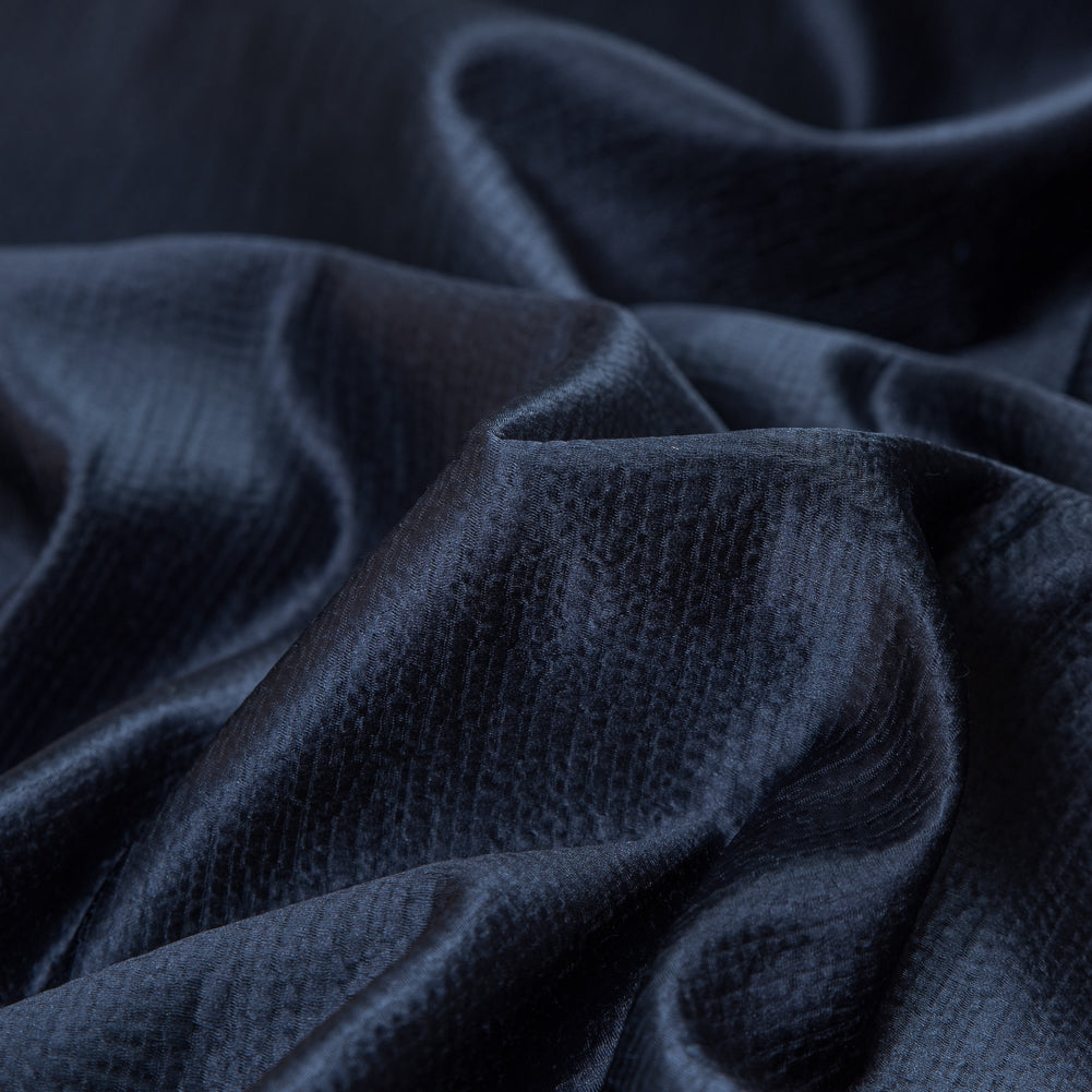 Luminous Textural Polyester Woven - Indigo - British Imported - Joann Fabrics