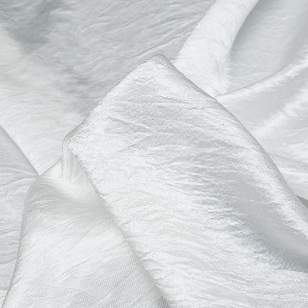 Italian White Wrinkled Polyester Satin - Joann Fabrics