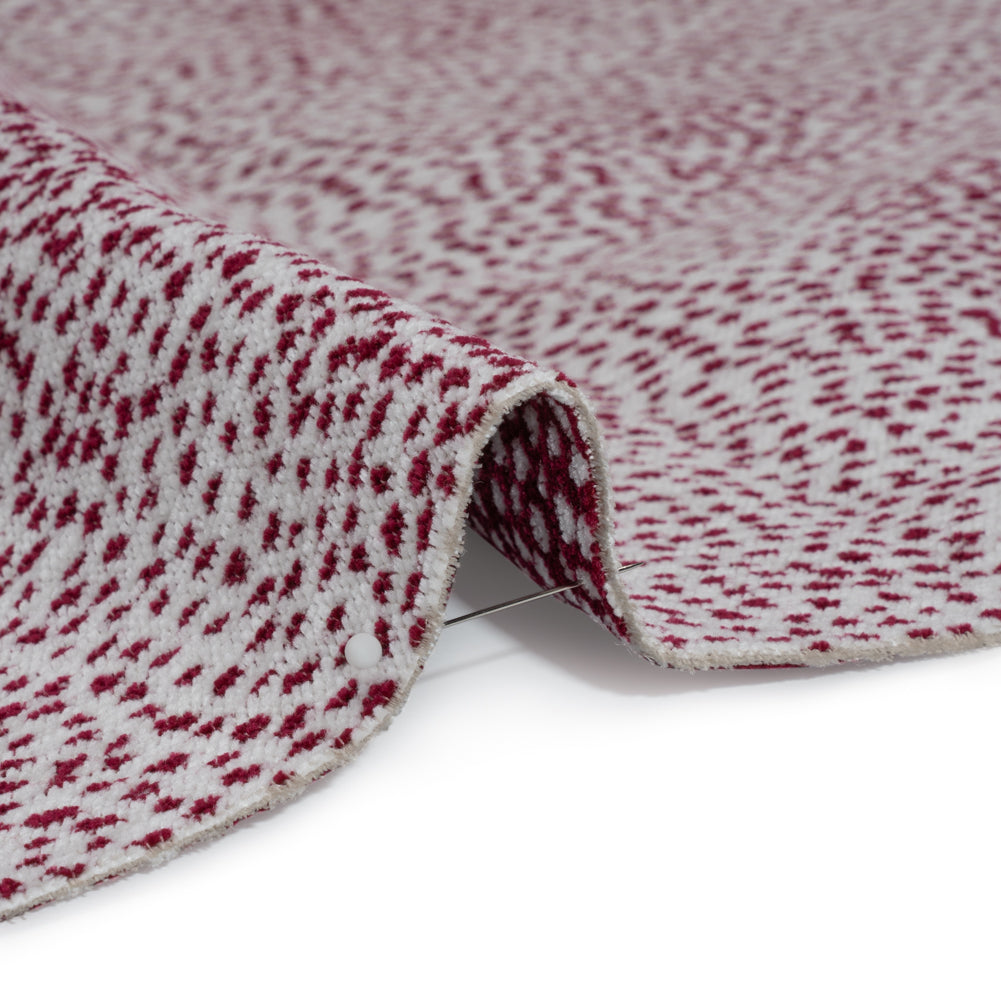 Upholstery Chenille - Raspberry Spotted - Remus Collection - Joann Fabrics