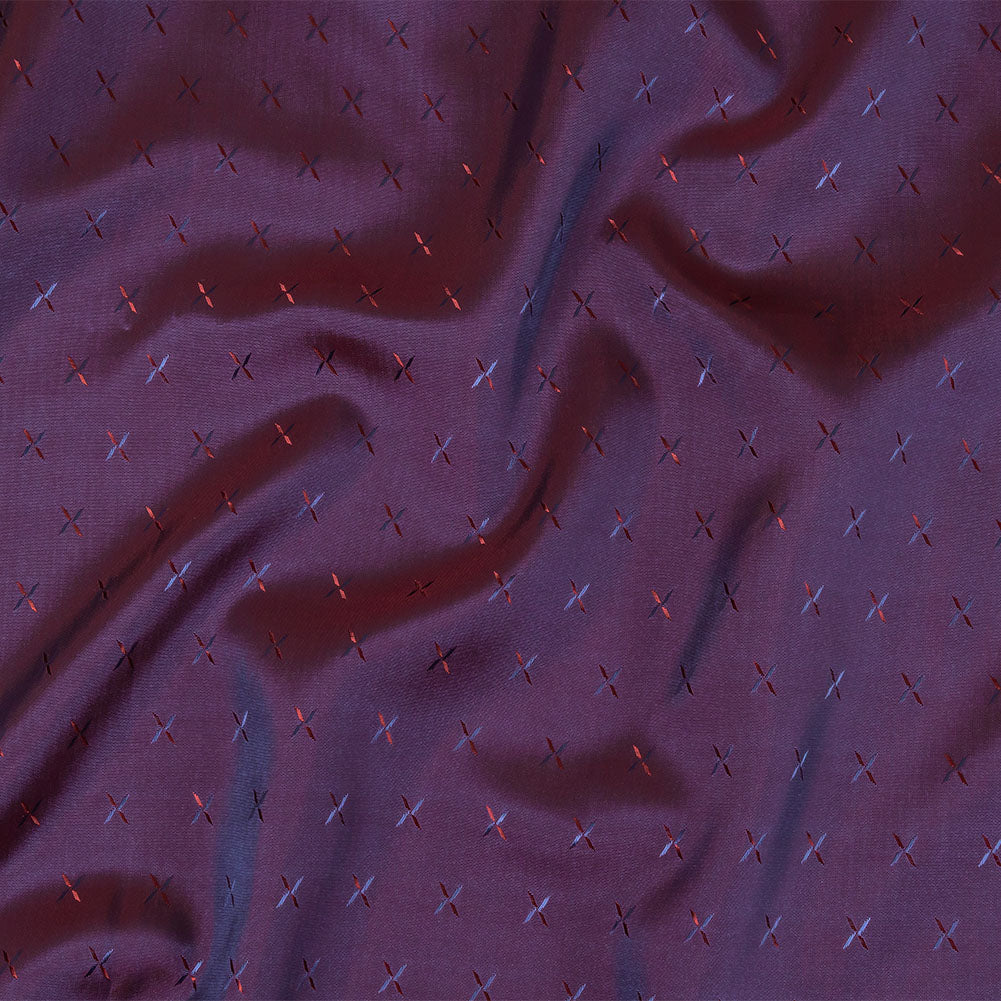 Xs Jacquard Lining - Red and Navy Bi-Color - Joann Fabrics