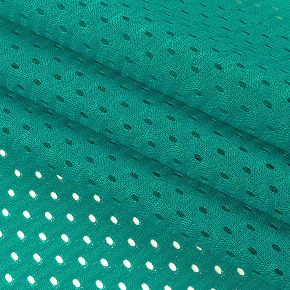 Polyester Athletic Mesh - Teal Blue - Heracles Collection - Joann Fabrics