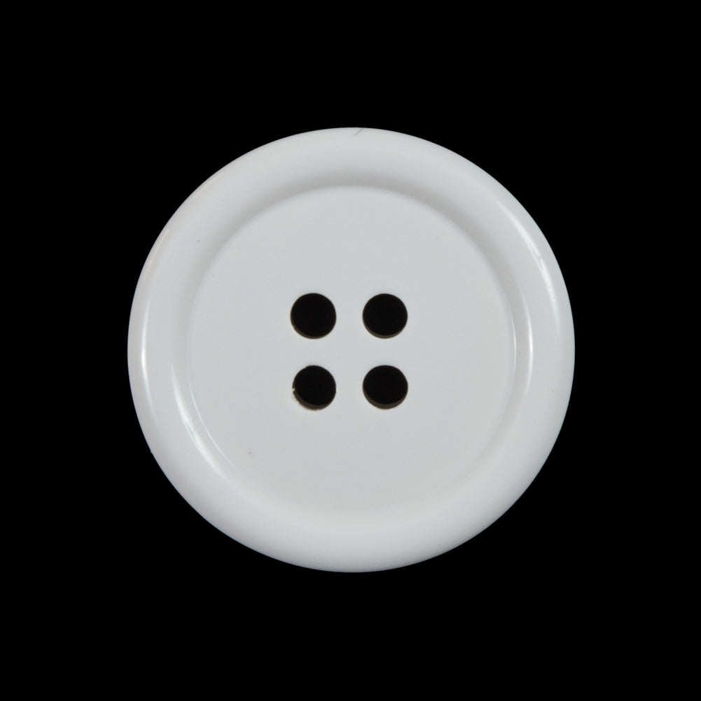 White 4-Holed Plastic Button - 40L/25.5mm - Joann Fabrics