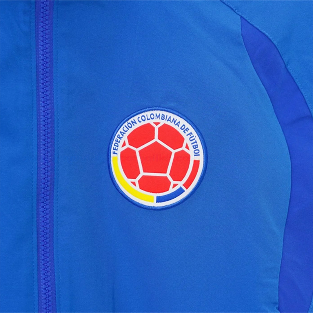 Colombia 2026 Blue Windbreaker Jacket - UnitedFutballJersey