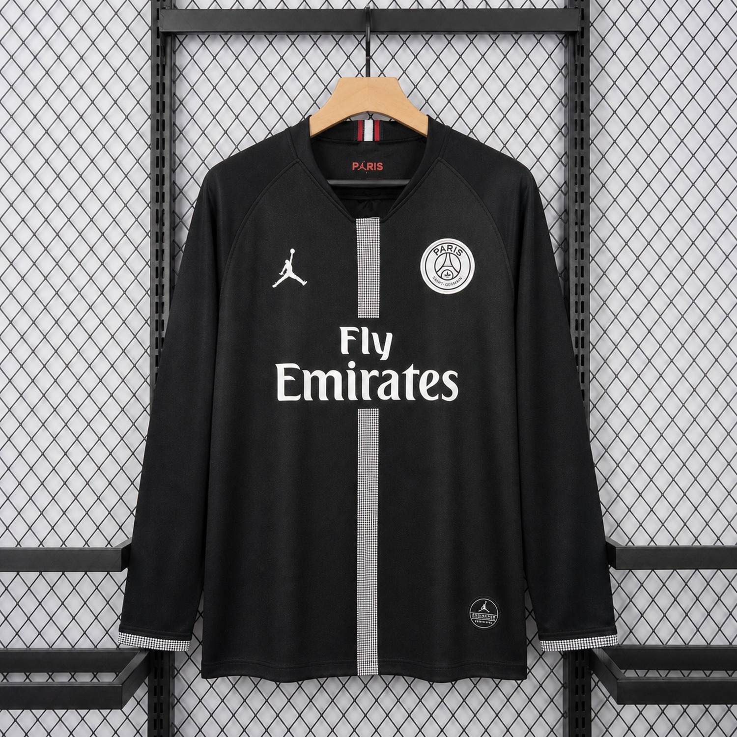 Retro Paris Saint-Germain PSG 2018-19 Champions League Home Long Sleeves Jersey - UnitedFutballJersey
